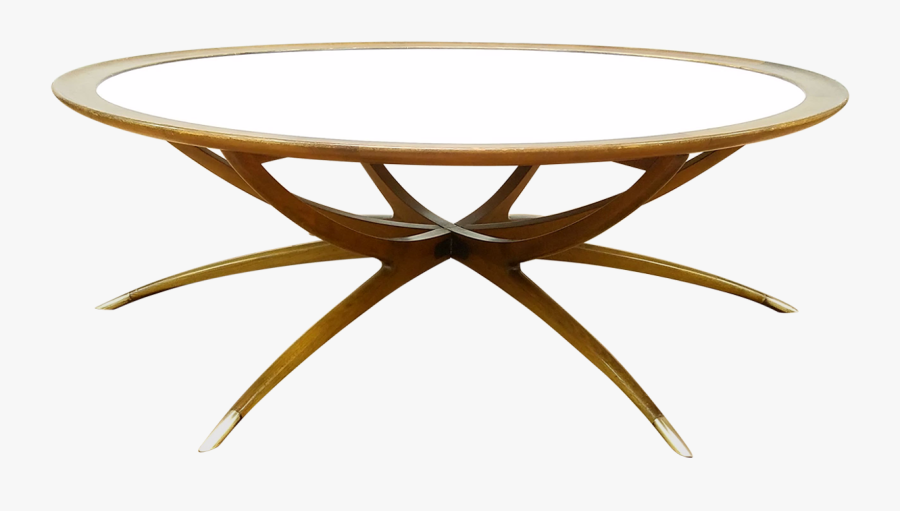 Clip Art Danish Modern Teak Spider - Coffee Table, Transparent Clipart