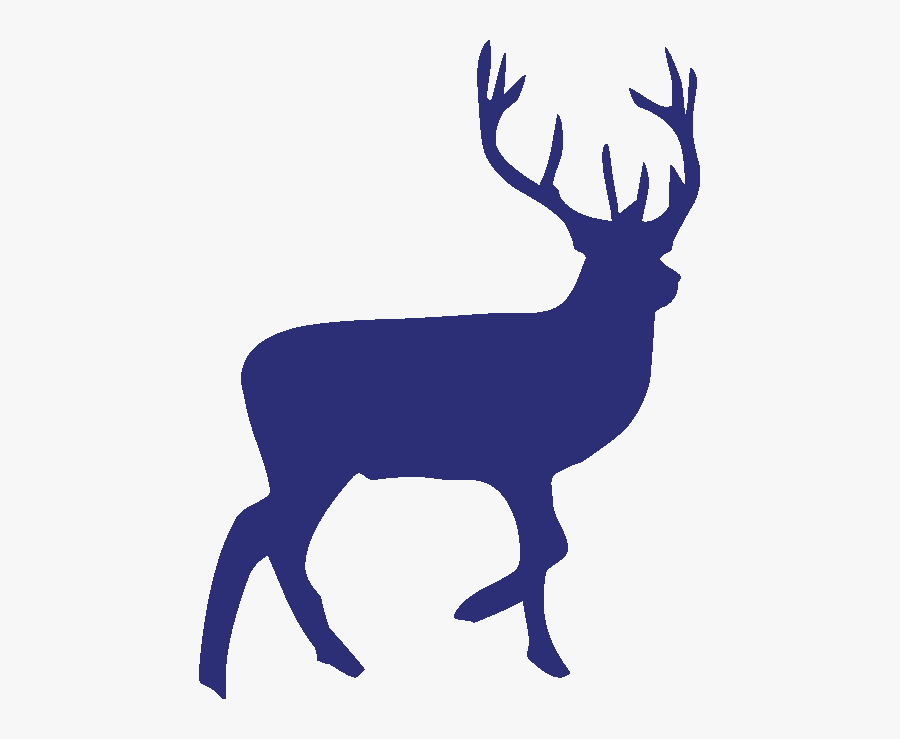 Reindeer Silhouette Clip Art - Silhouette Of A Reindeer, Transparent Clipart