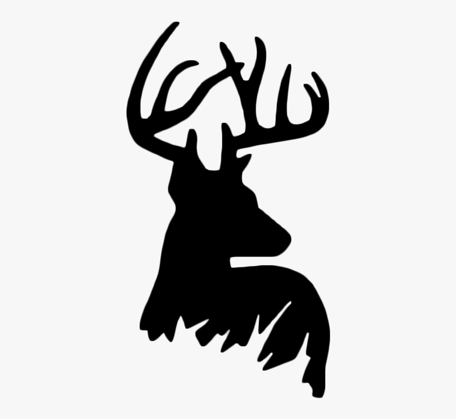 White-tailed Deer Reindeer Silhouette Clip Art - Deer Silhouette, Transparent Clipart