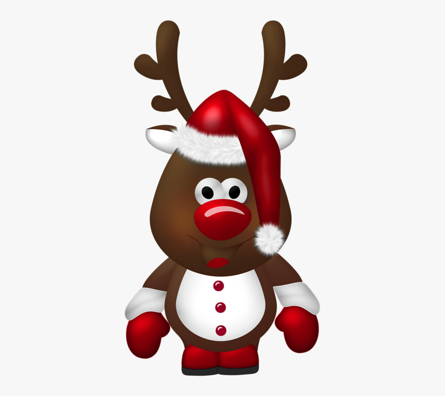 Cute Christmas Reindeer Transparent Png Clipart - Cute Christmas Transparent Background, Transparent Clipart