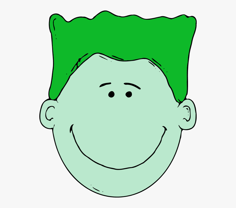 Boy Face Clip Art N29 - Red Hair Cartoon Guy, Transparent Clipart