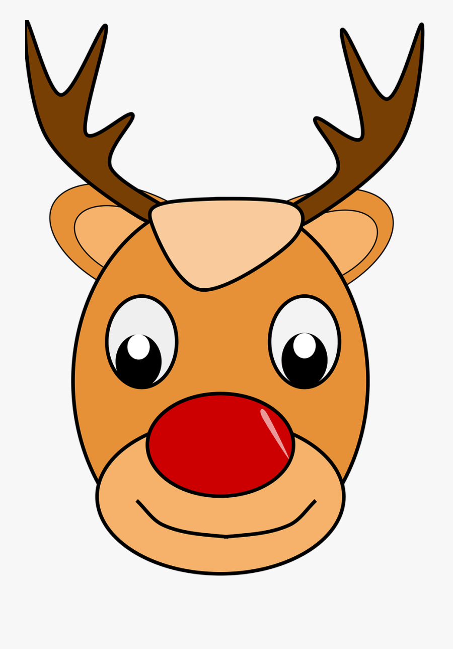 Santa And Reindeer Clipart 23, Buy Clip Art - กวาง รูด อ ล์ ฟ, Transparent Clipart