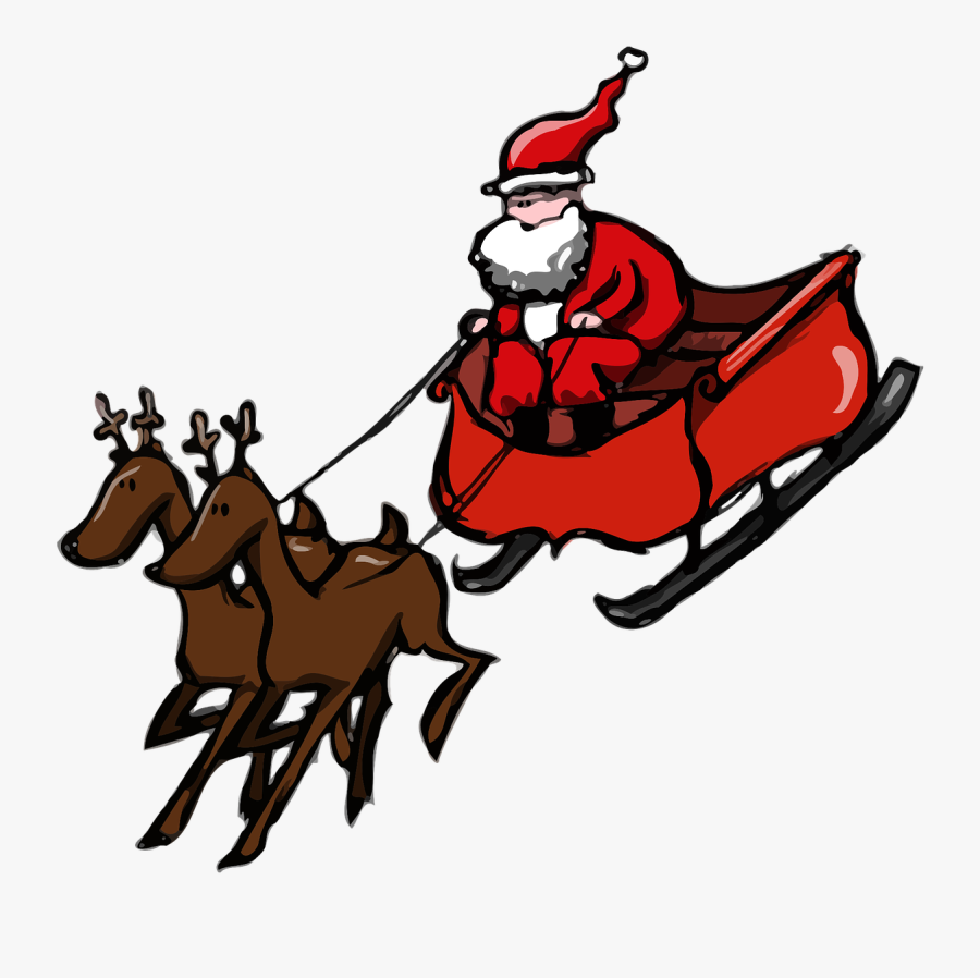 Santa Claus"s Reindeer Mrs - Comicfiguren Weihnachten, Transparent Clipart