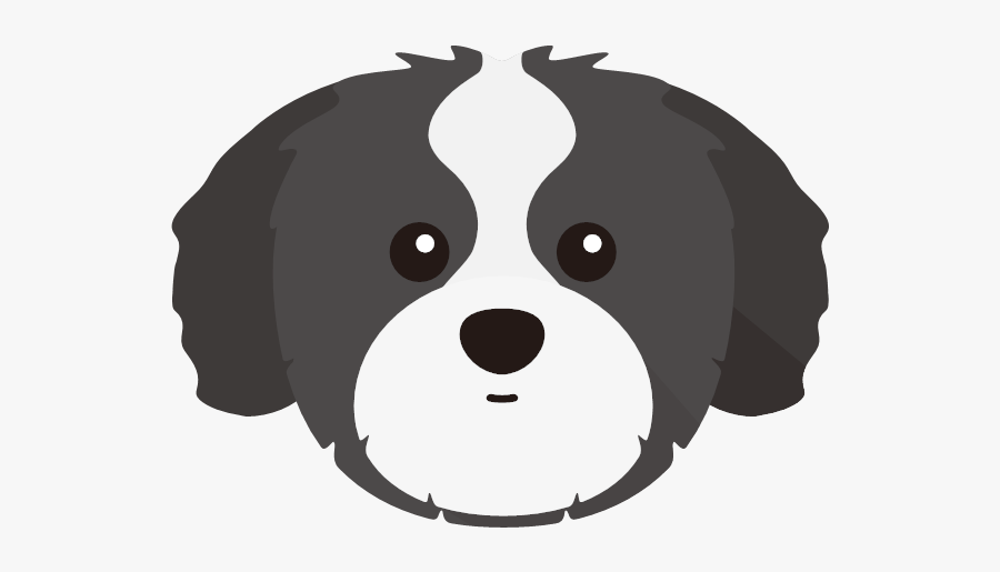 Just For Your Yappy - Black Shih Tzu Cartoon, Transparent Clipart