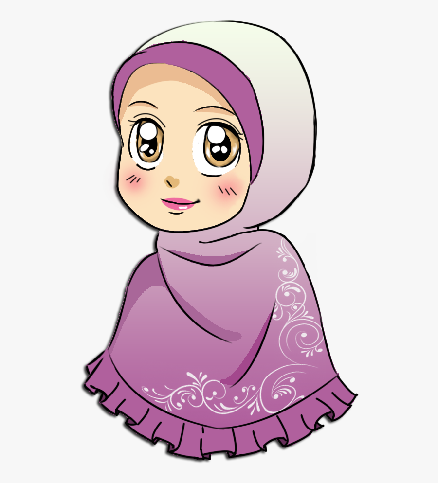 Muslim Girl Face Clip Art - Muslim Girl Head Clipart, Transparent Clipart