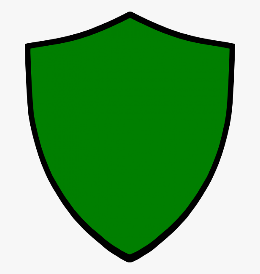 Free Shield Clipart - Black And Green Shield, Transparent Clipart