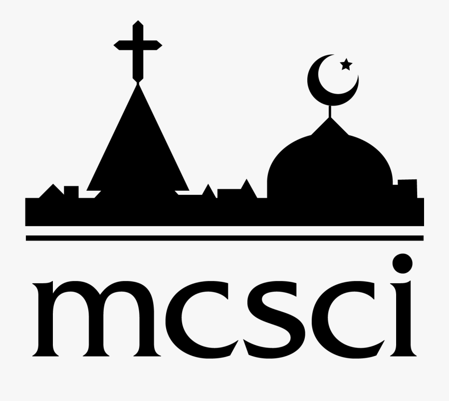 Transparent Church Silhouette Clipart - Christian And Muslim Logo, Transparent Clipart