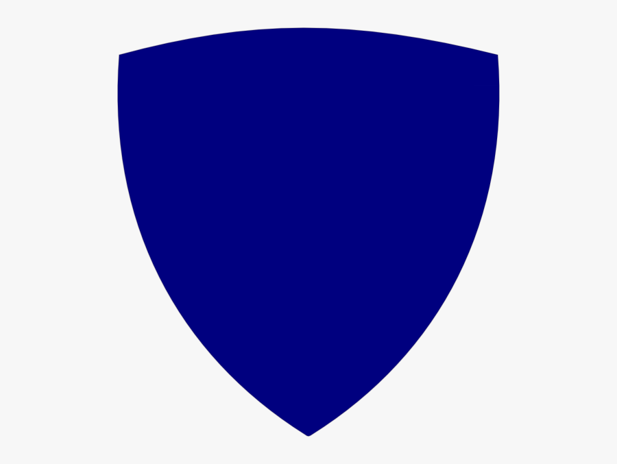 Blue Blank Shield Logo, Transparent Clipart