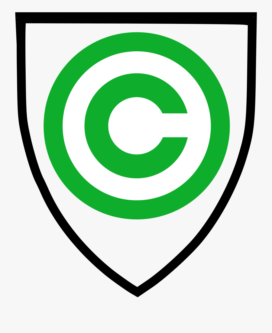 File Green Svg Wikimedia - Copyright Shield, Transparent Clipart