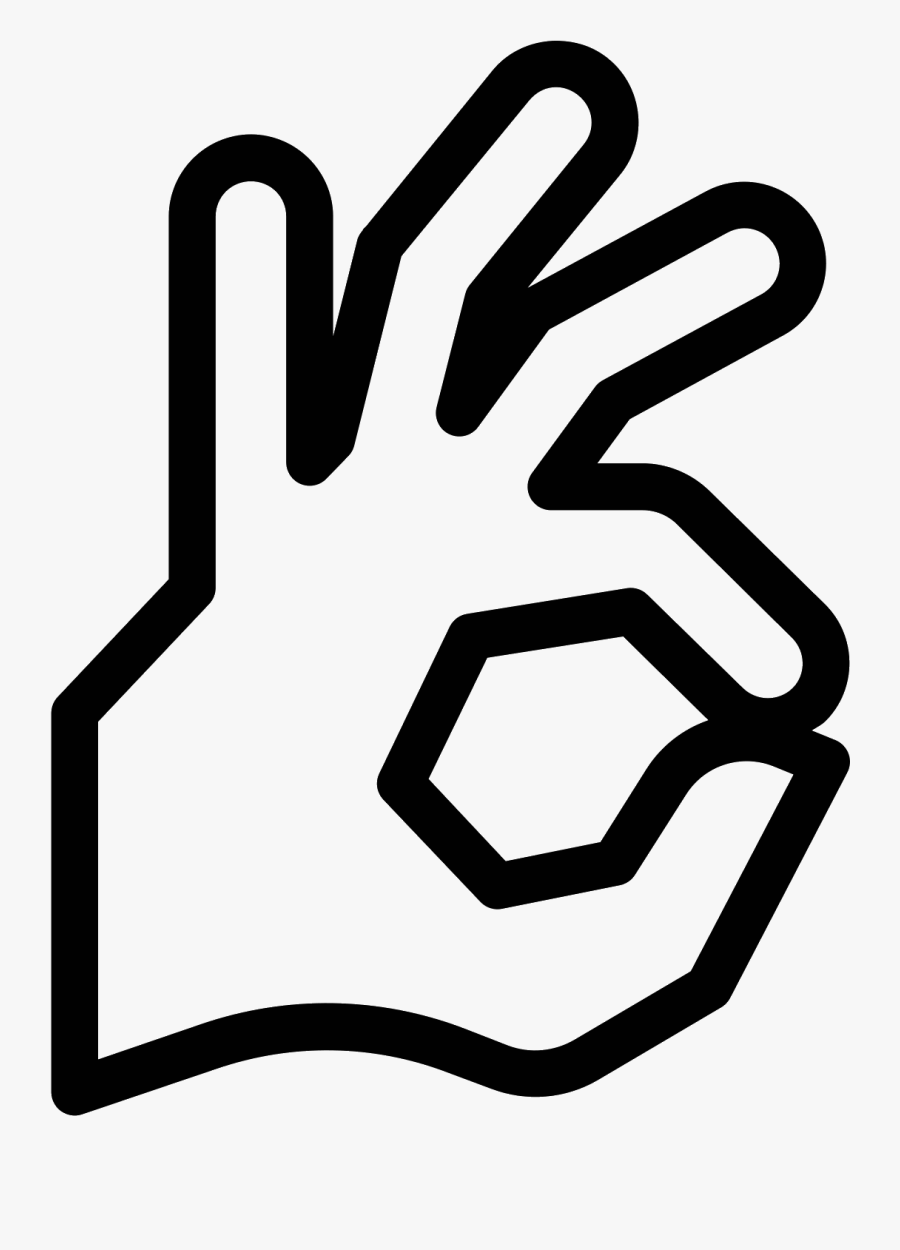Transparent Ok Hand Png, Transparent Clipart