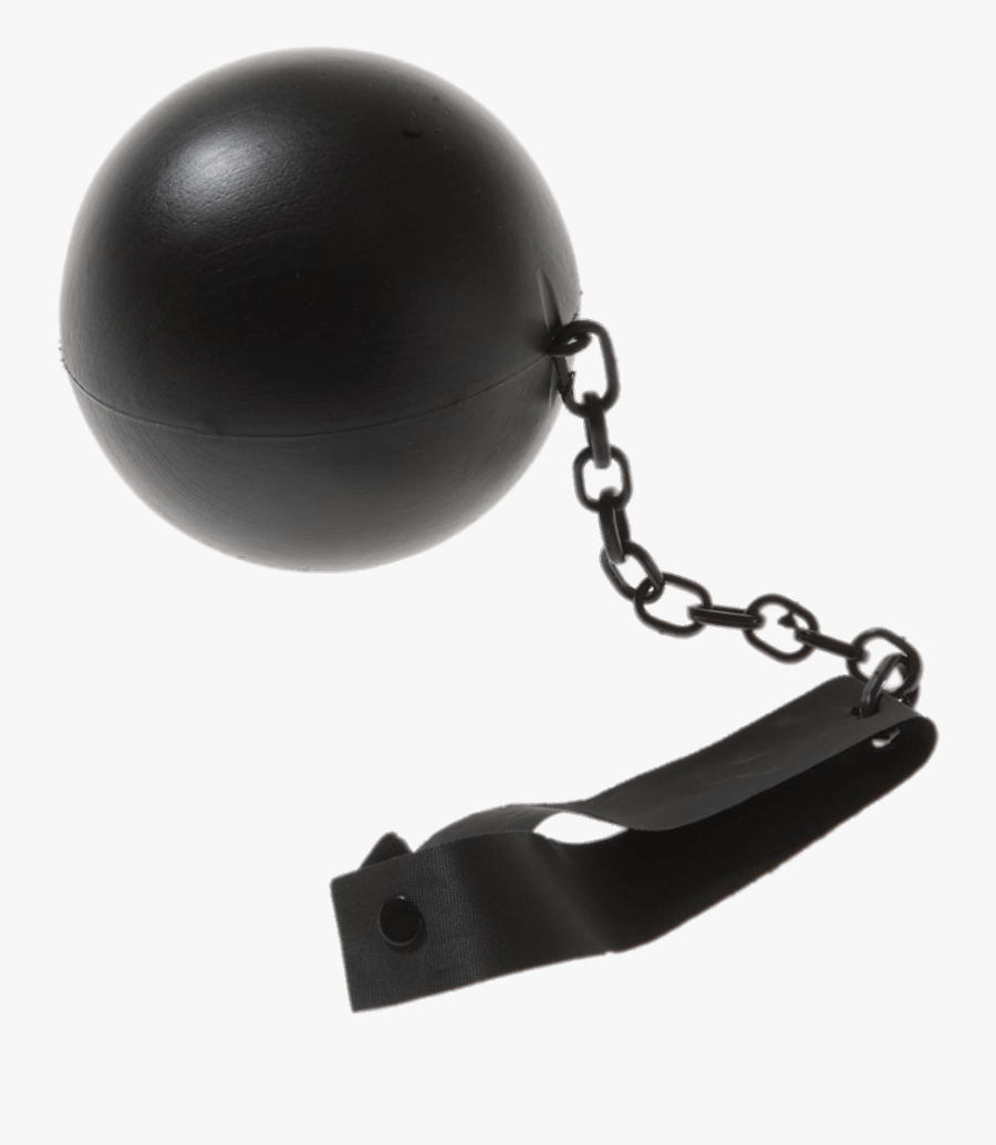 Leather Ball And Chain - Grillete Png, Transparent Clipart