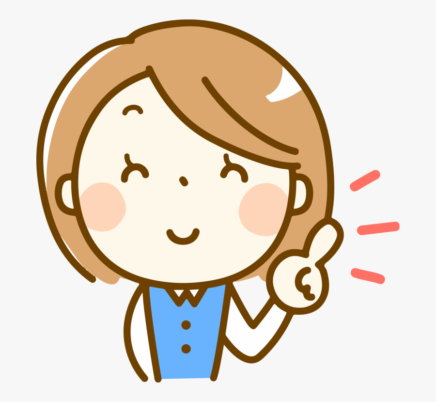 Line Art,style,facial Expression - Girl With Idea Clipart, Transparent Clipart