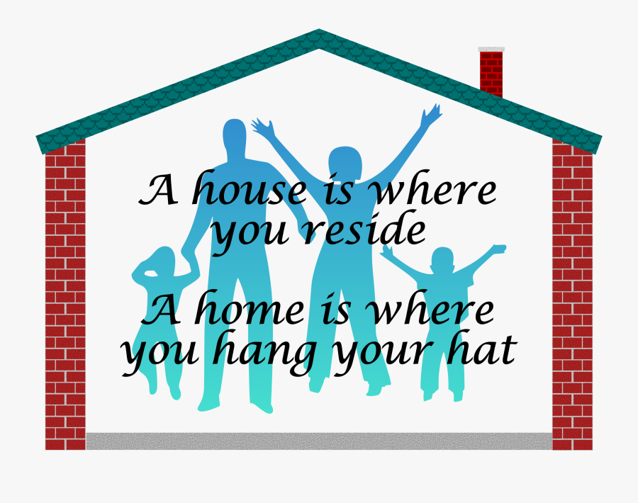 Transparent Family Home Clipart - Graphic Design, Transparent Clipart