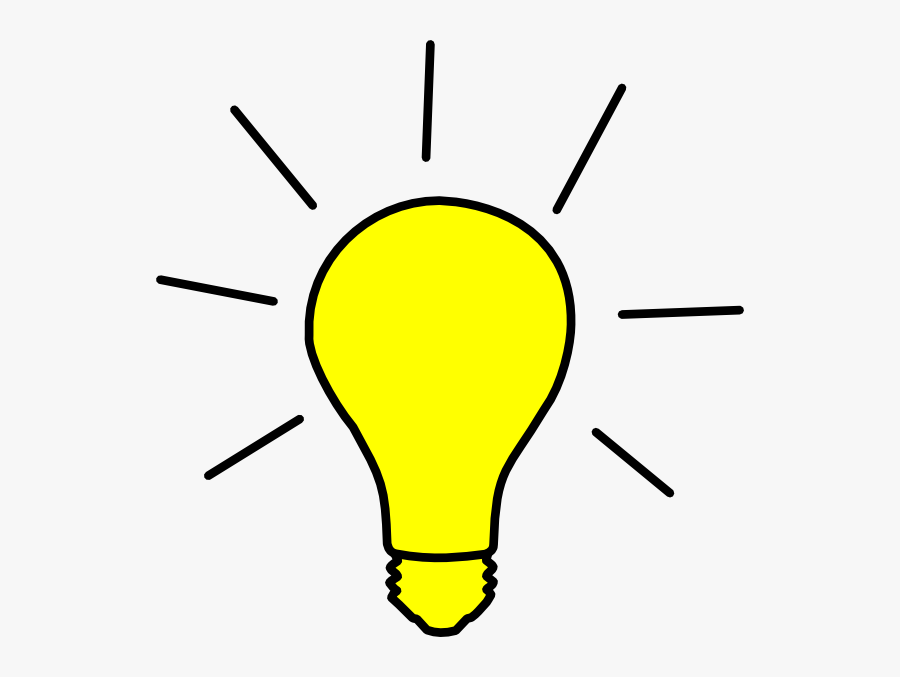 Yellow Light Clipart Clipart Kid - Yellow Light Bulb Clipart, Transparent Clipart