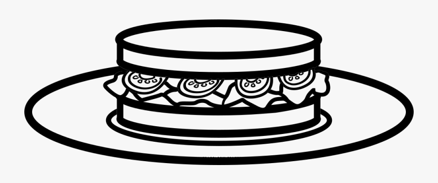 Sandwich Coloring Pages Clipart , Png Download, Transparent Clipart