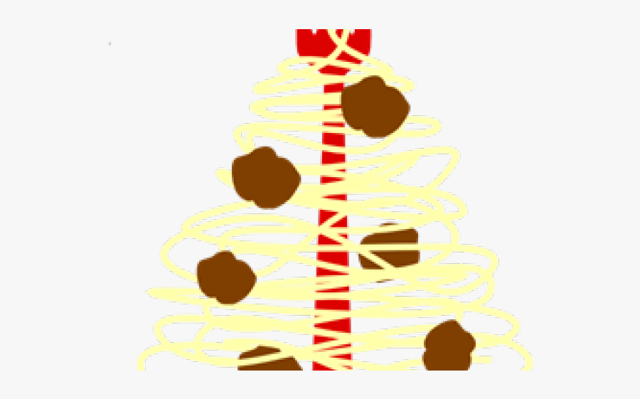 Meatballs Cliparts - Spaghetti Meatball Christmas Tree, Transparent Clipart