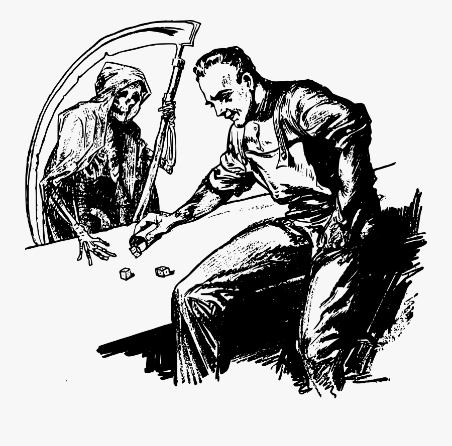 Gambling - Clipart - Life And Death Gambling, Transparent Clipart
