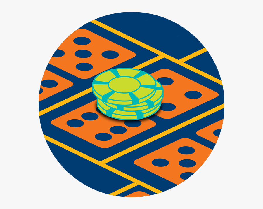 Chips Sitting In A Bet Box On The Sic Bo Table - Circle, Transparent Clipart