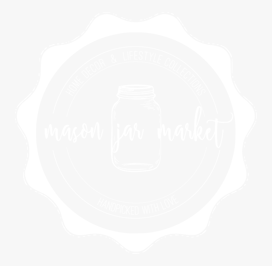 Mason Jar Market - Label, Transparent Clipart