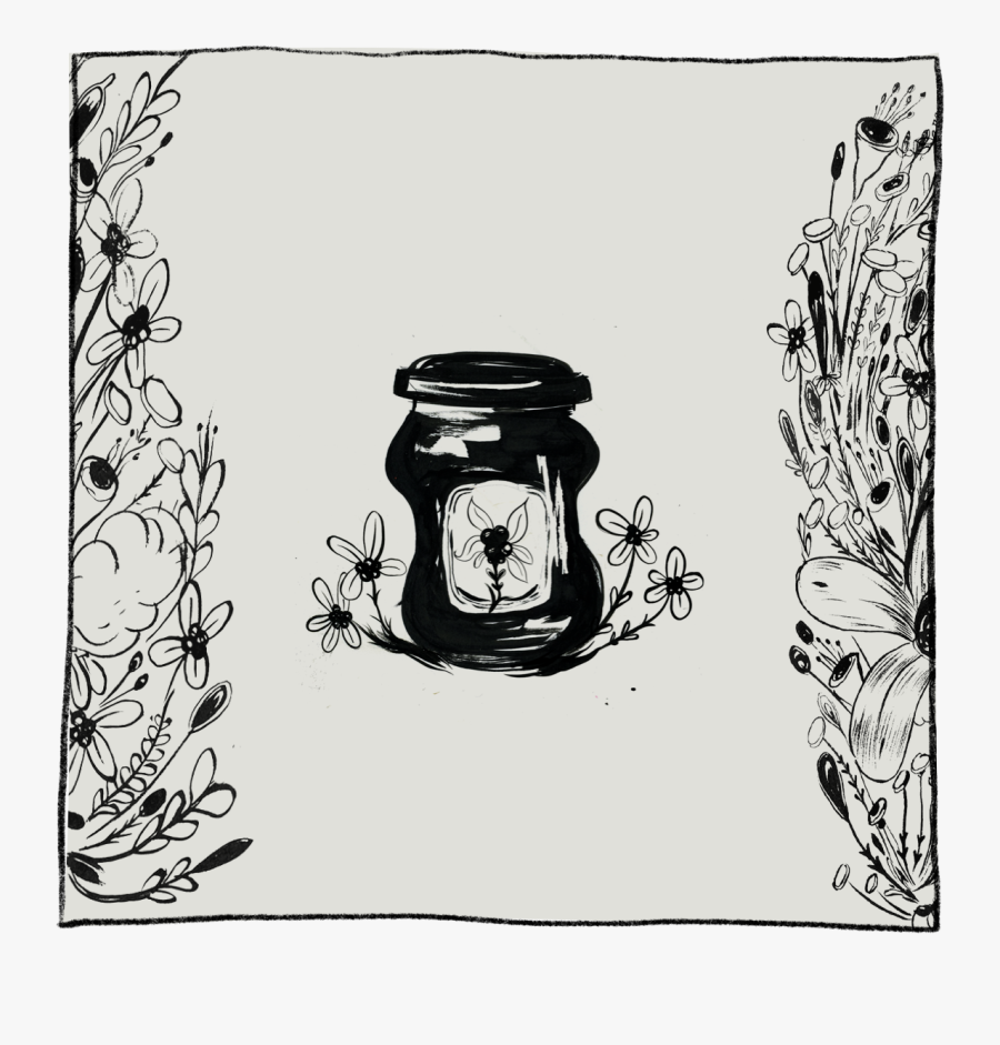 Mason Jar Clipart Black And White, Transparent Clipart