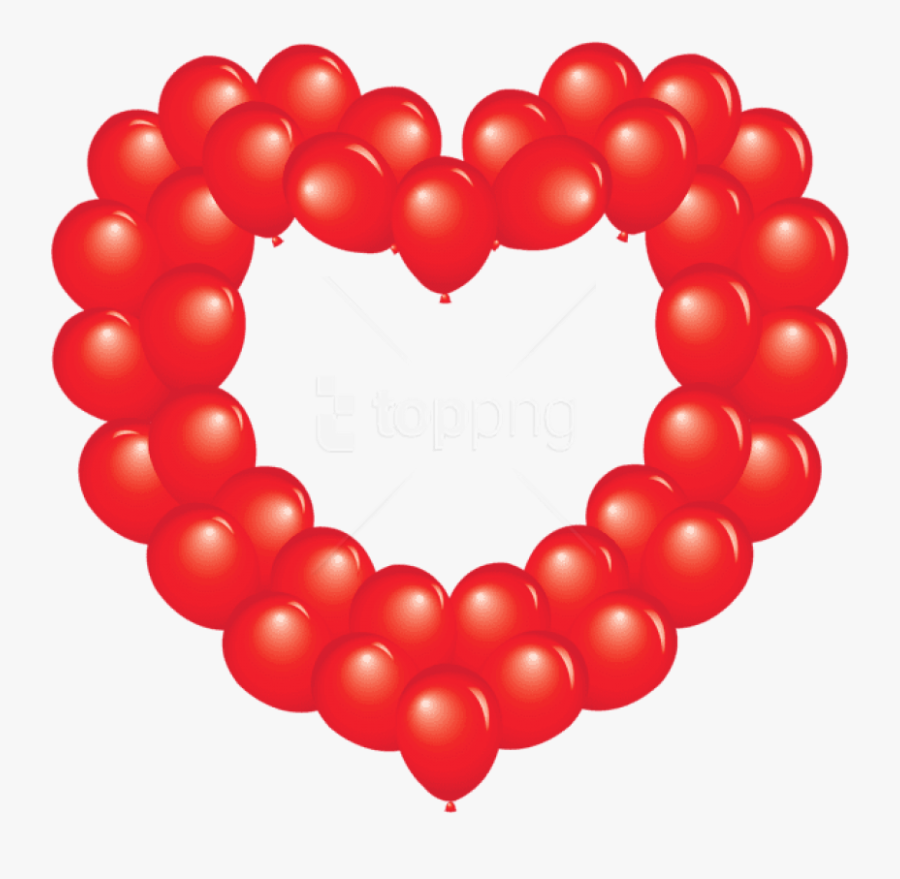 Free Png Download Transparent Red Heart Balloon Png Happy Birthday