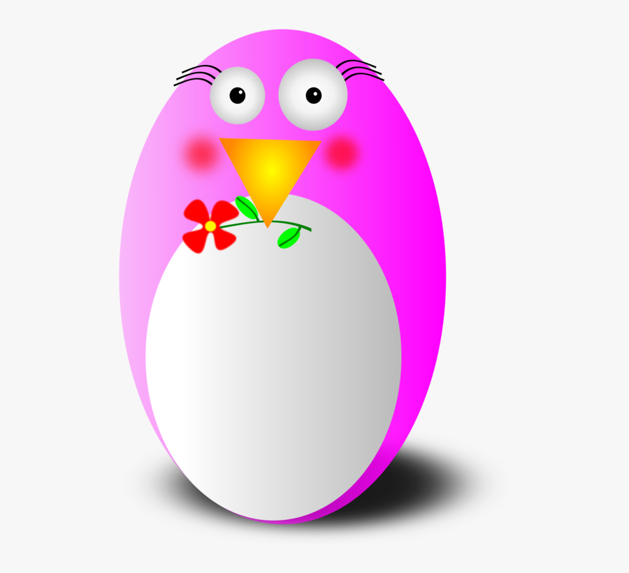 Pink,flightless Bird,purple - ดอกไม้ การ์ตูน สวย ๆ, Transparent Clipart