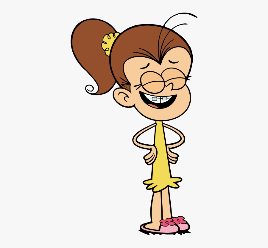 Transparent Bunny Slippers Clipart - Luan From The Loud House, Transparent Clipart