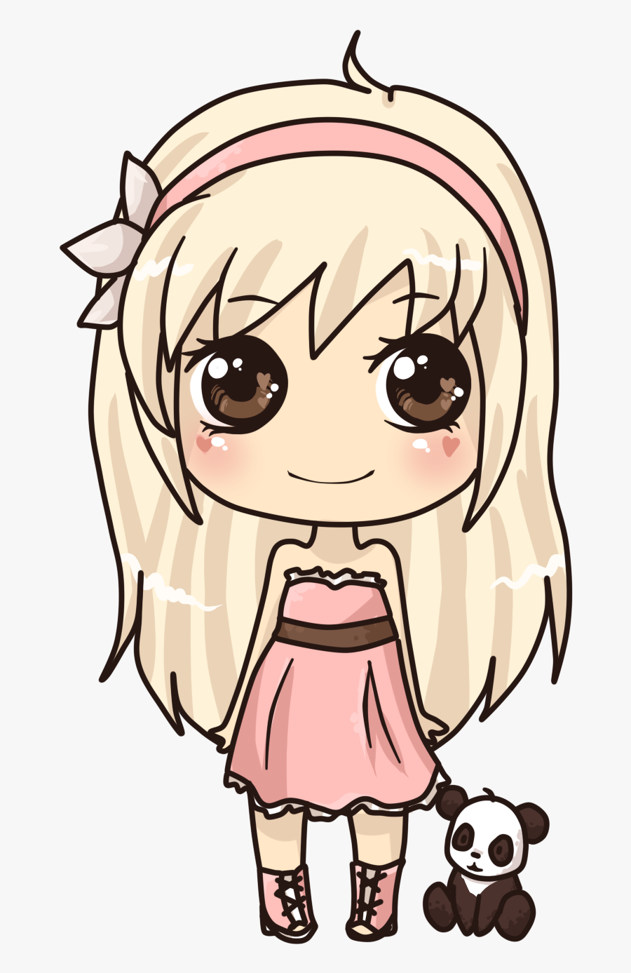 Omg Color Her Hair Brown And She"ll Look Like You @akuney499 - Chibi Manga Facile A Dessiner, Transparent Clipart