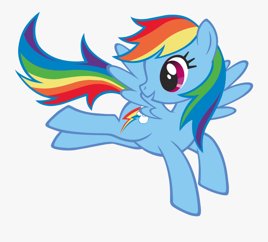 Rainbow Dash Has A Pet Tortoise Named Tank, Whom She - Transparent Rainbow Dash Png, Transparent Clipart