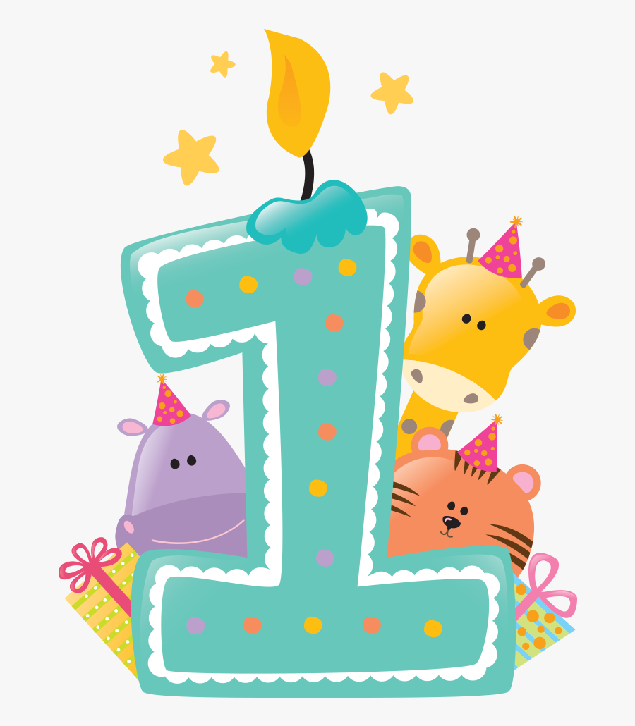 Clip Art Happy First Birthday Images - 1st Birthday Transparent Background, Transparent Clipart