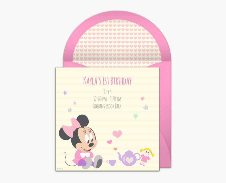 Clip Art 1st Birthday Invitations - Cartoon, Transparent Clipart