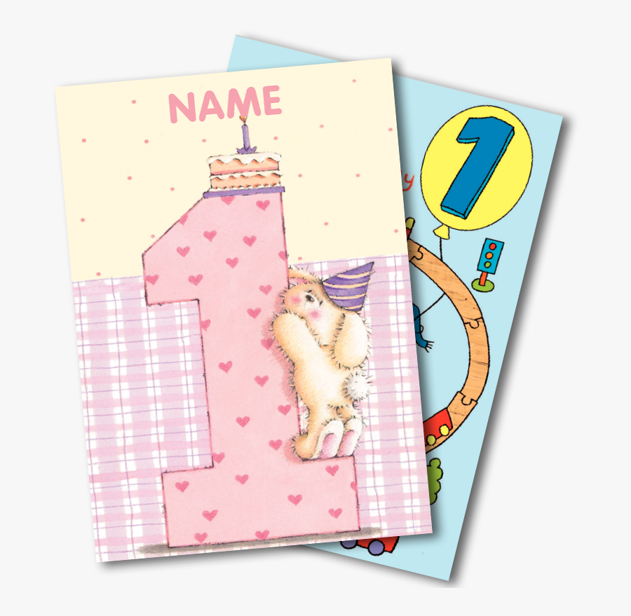 1st Birthday Cards - Paper, Transparent Clipart