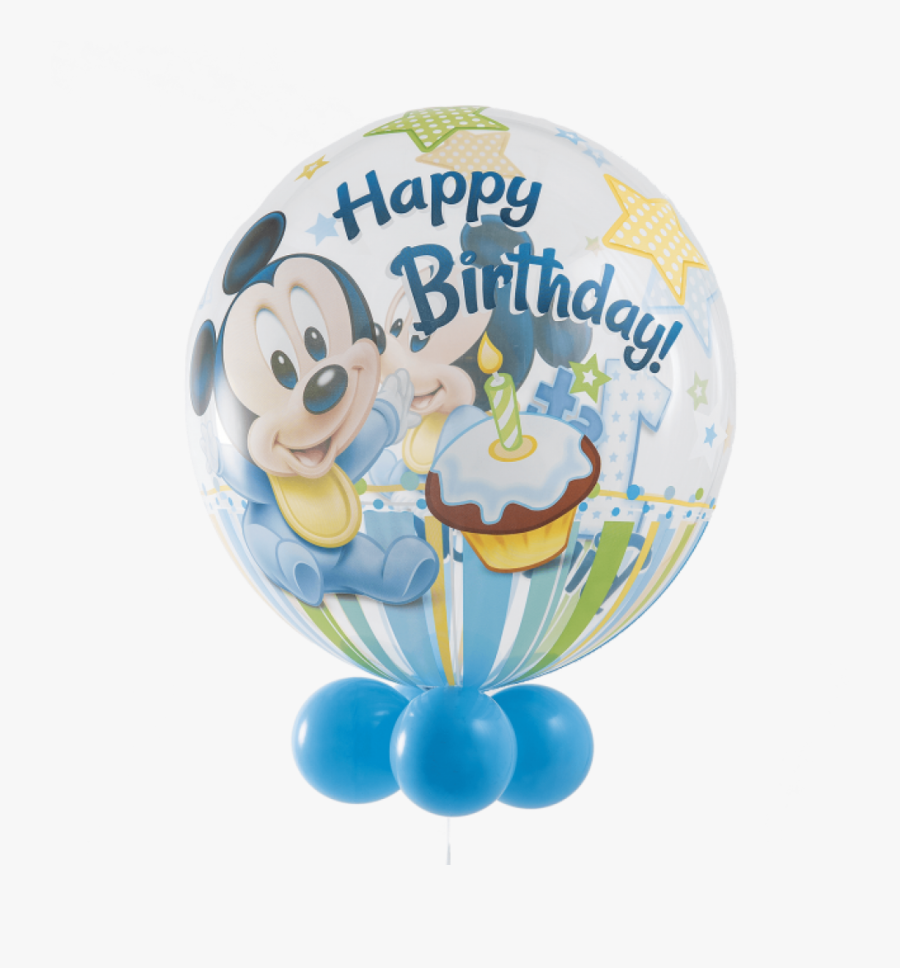 Transparent Mickey Mouse Balloon Clipart - Mickey Mouse Τουρτα Μικυ, Transparent Clipart