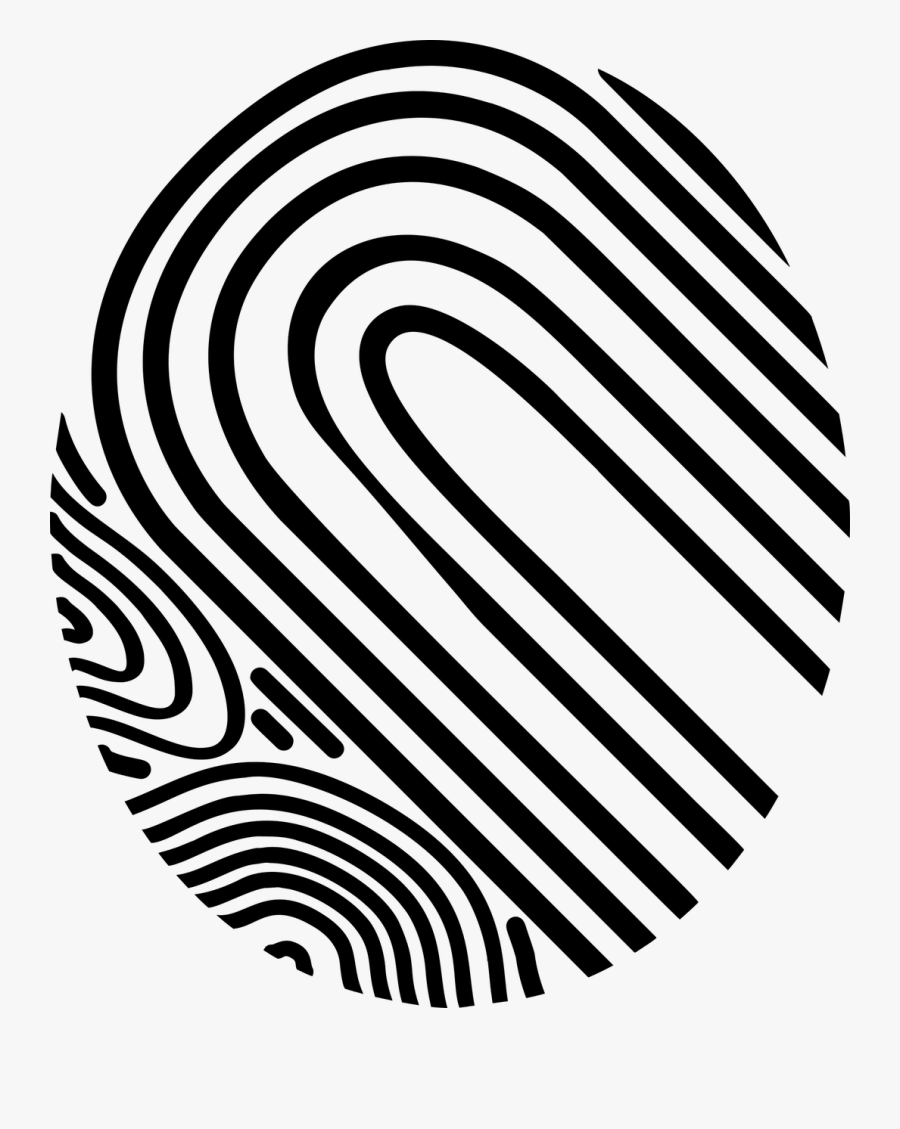 Symmetry,area,monochrome Photography - Abstract Fingerprint, Transparent Clipart