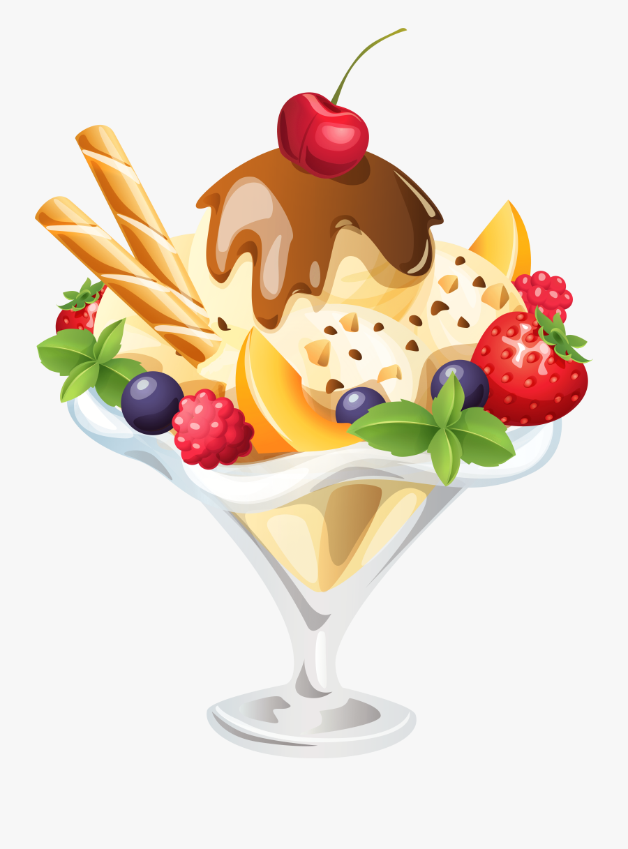 Ice Cream Sundae Png Clipart Image - Ice Cream Png Clipart, Transparent Clipart