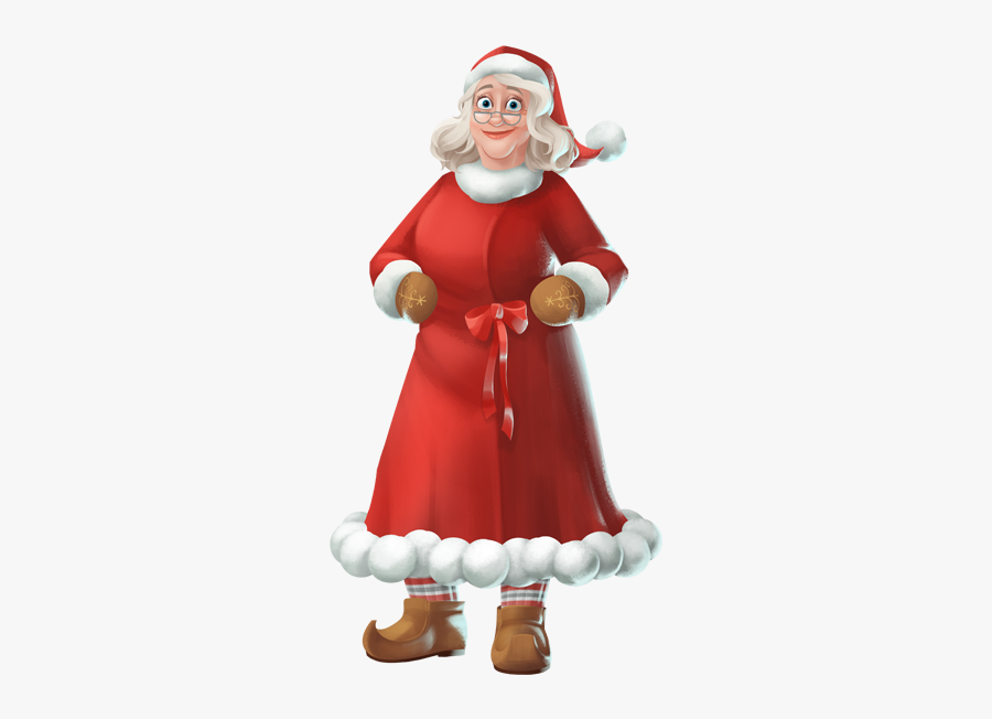 Santa Mrs Claus Png - Mrs Claus Picture Png, Transparent Clipart