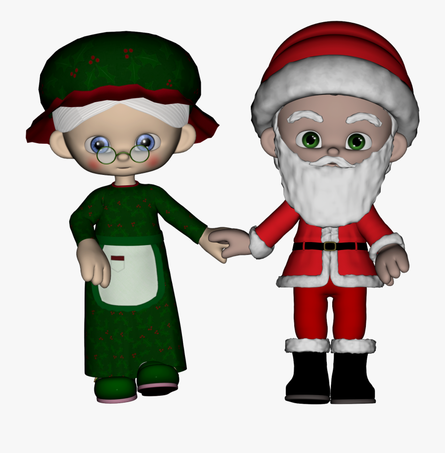 Santa Claus And Mrs Claus Cartoon Hd Wallpapers - Cartoon, Transparent Clipart