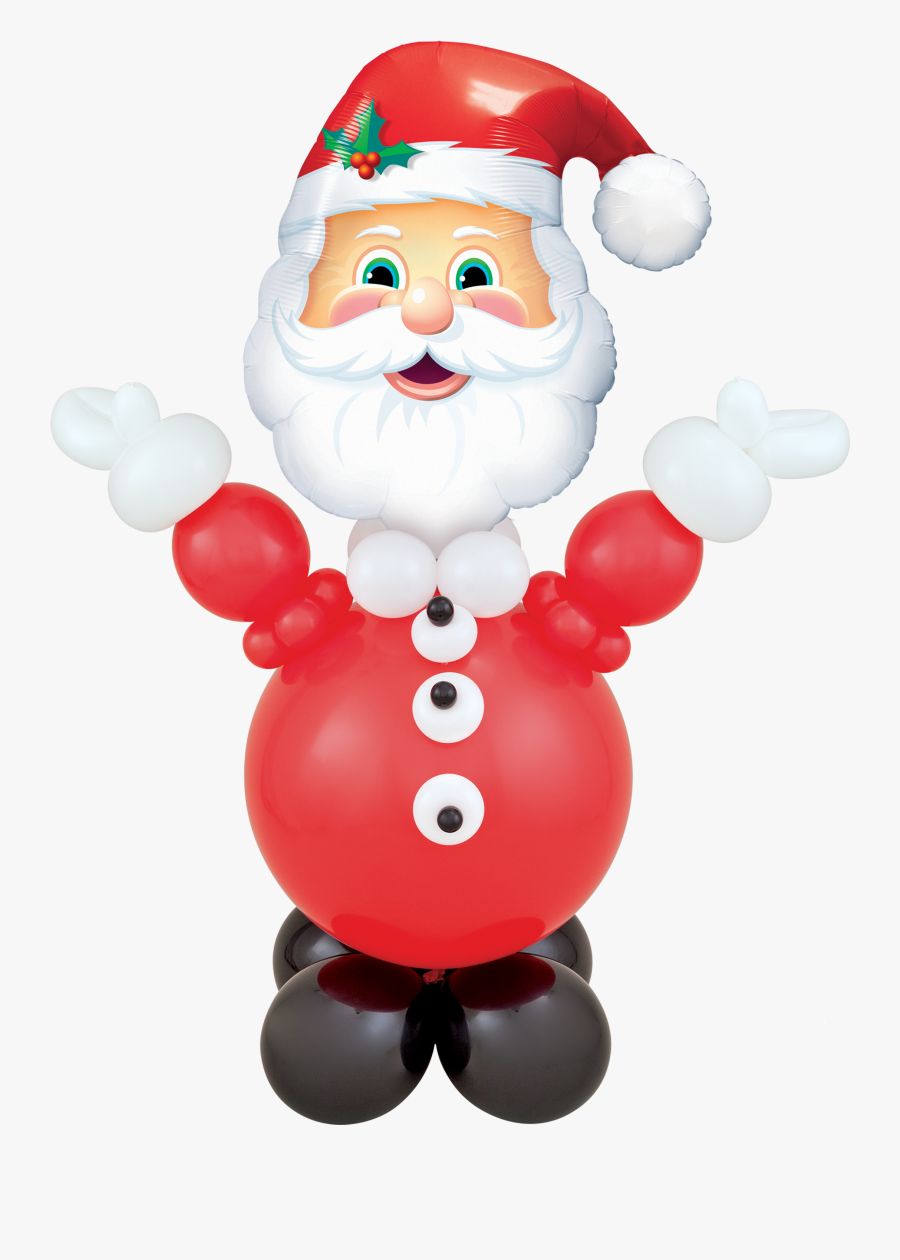 Transparent Mrs Claus Clipart - Santa Balloon Qualatex, Transparent Clipart