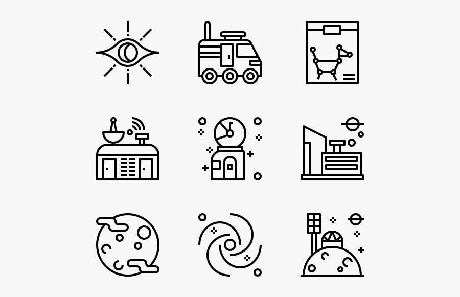Space - Medieval Icons, Transparent Clipart