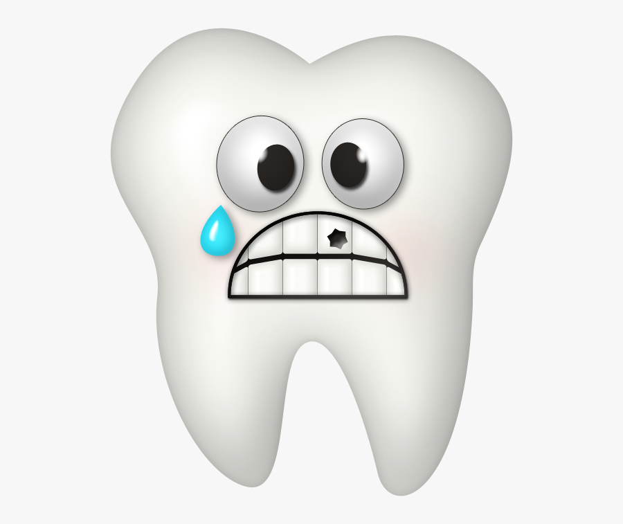 Transparent Toothache Clipart - Cartoon Tooth With Braces, Transparent Clipart