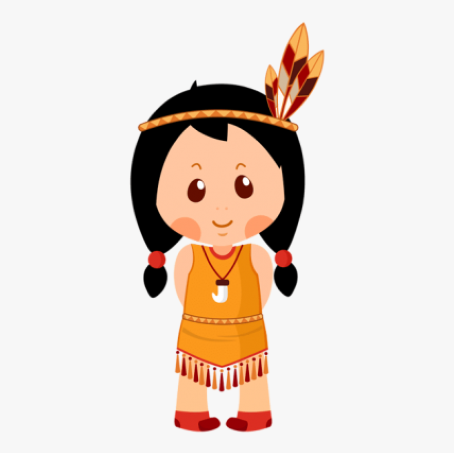 Native American Boy Cartoon, Transparent Clipart