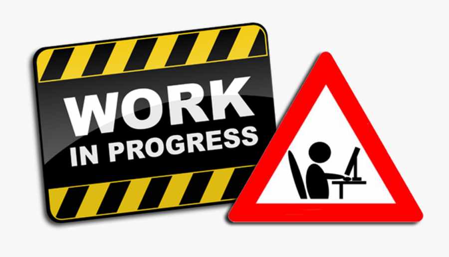 Stop Work In Progress, Transparent Clipart