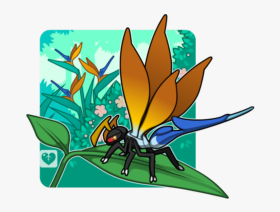 Bird Of Paradise Fakemon Clipart , Png Download - Bird Of Paradise Fakemon, Transparent Clipart