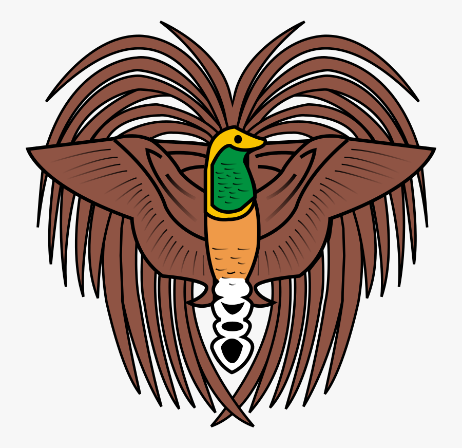 Artwork,beak,galliformes - Papua New Guinea Coat Of Arms, Transparent Clipart
