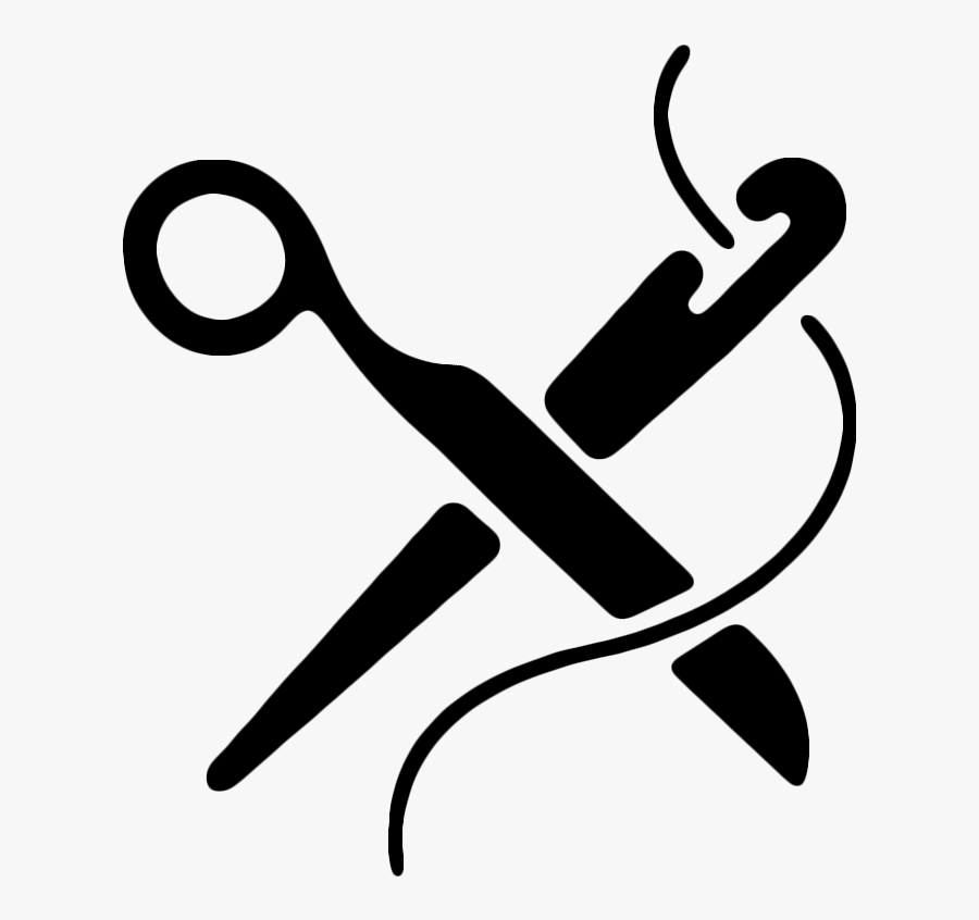 Sewing Clipart Stiching - Cut And Sew Symbol, Transparent Clipart