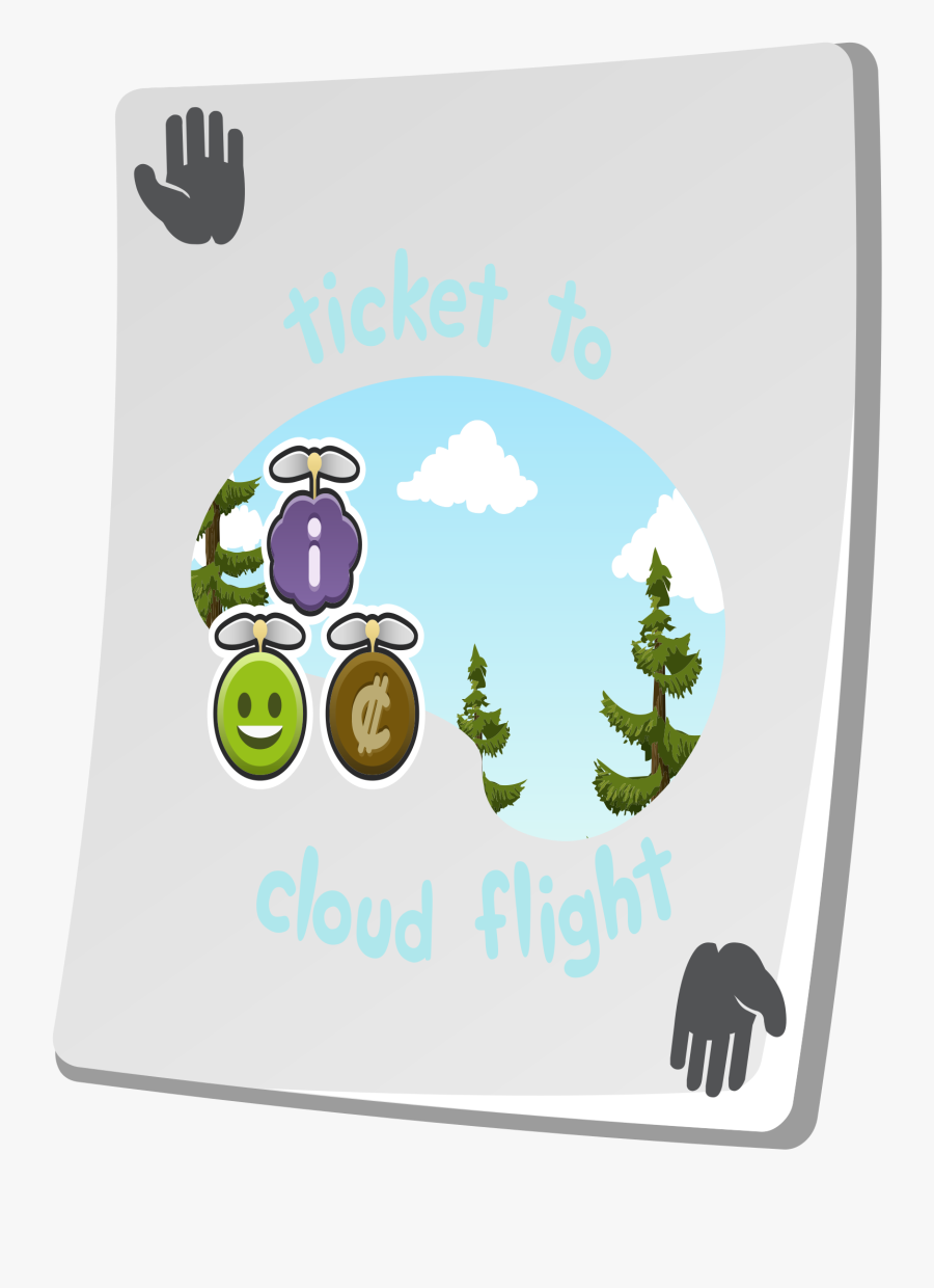 Misc Paradise Ticket Cloud Flight Clip Arts - Illustration, Transparent Clipart