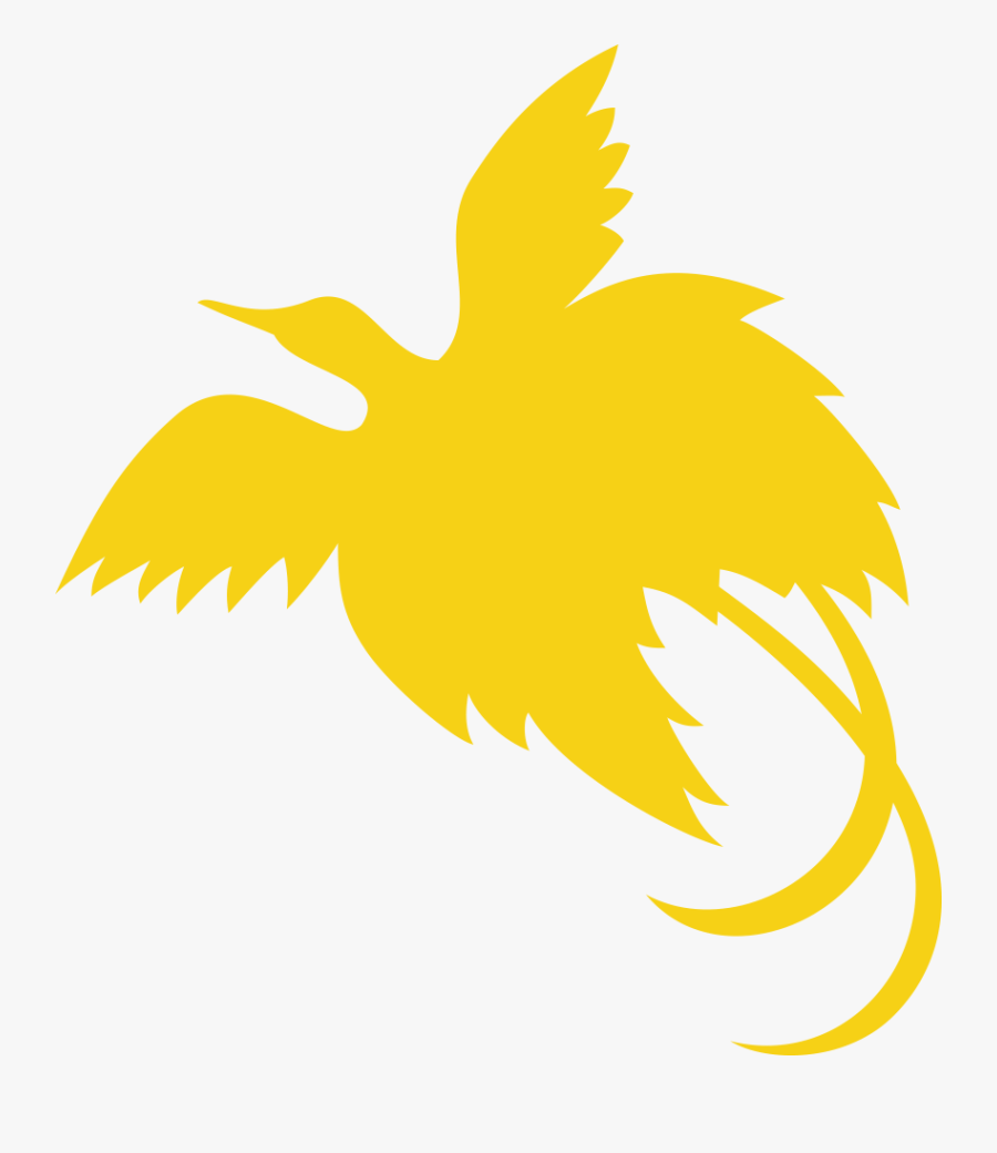 Divided Diagonally From Upper Hoist-side Corner - Papua New Guinea Flag Symbol, Transparent Clipart