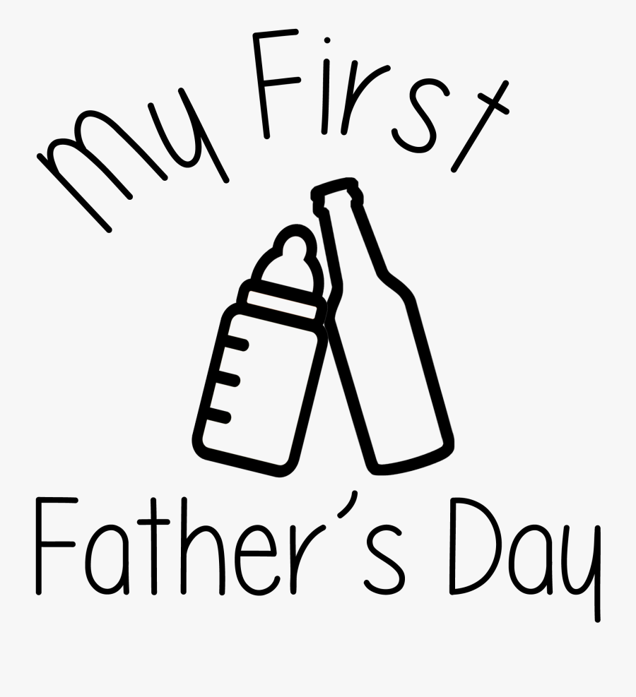 My First Fathers Day Png, Transparent Clipart