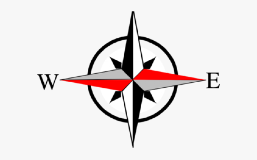 Compass North East West South, Transparent Clipart