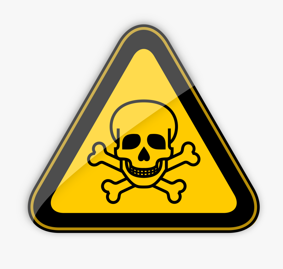 Toxic Warning Sign Png Clipart - Toxic Warning Label, Transparent Clipart